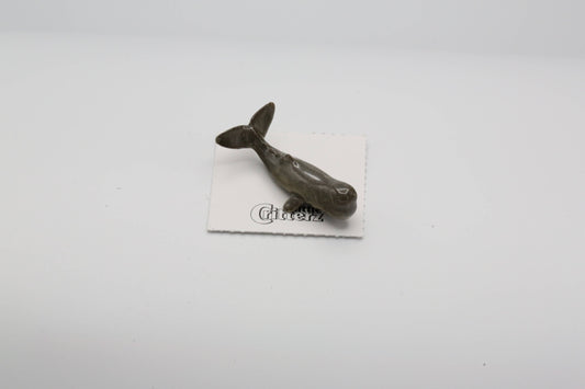 Moby Sperm Whale Porcelain Miniature