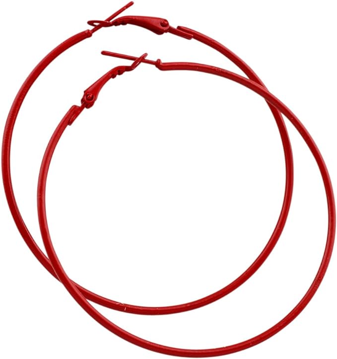 Colour Oversized Hoops