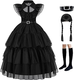 Black Wednesday dress with belt - Front & Company: Gift Store