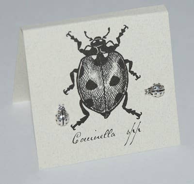 Ladybug Earrings - sterling silver Natural History - Front & Company: Gift Store