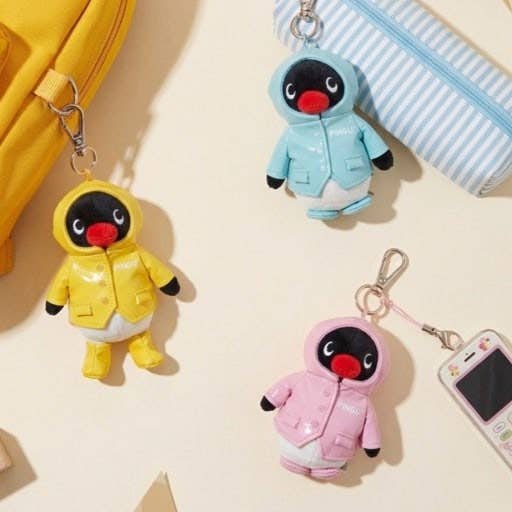 Restock! Pingu Raincoat Plush Keychain new color!