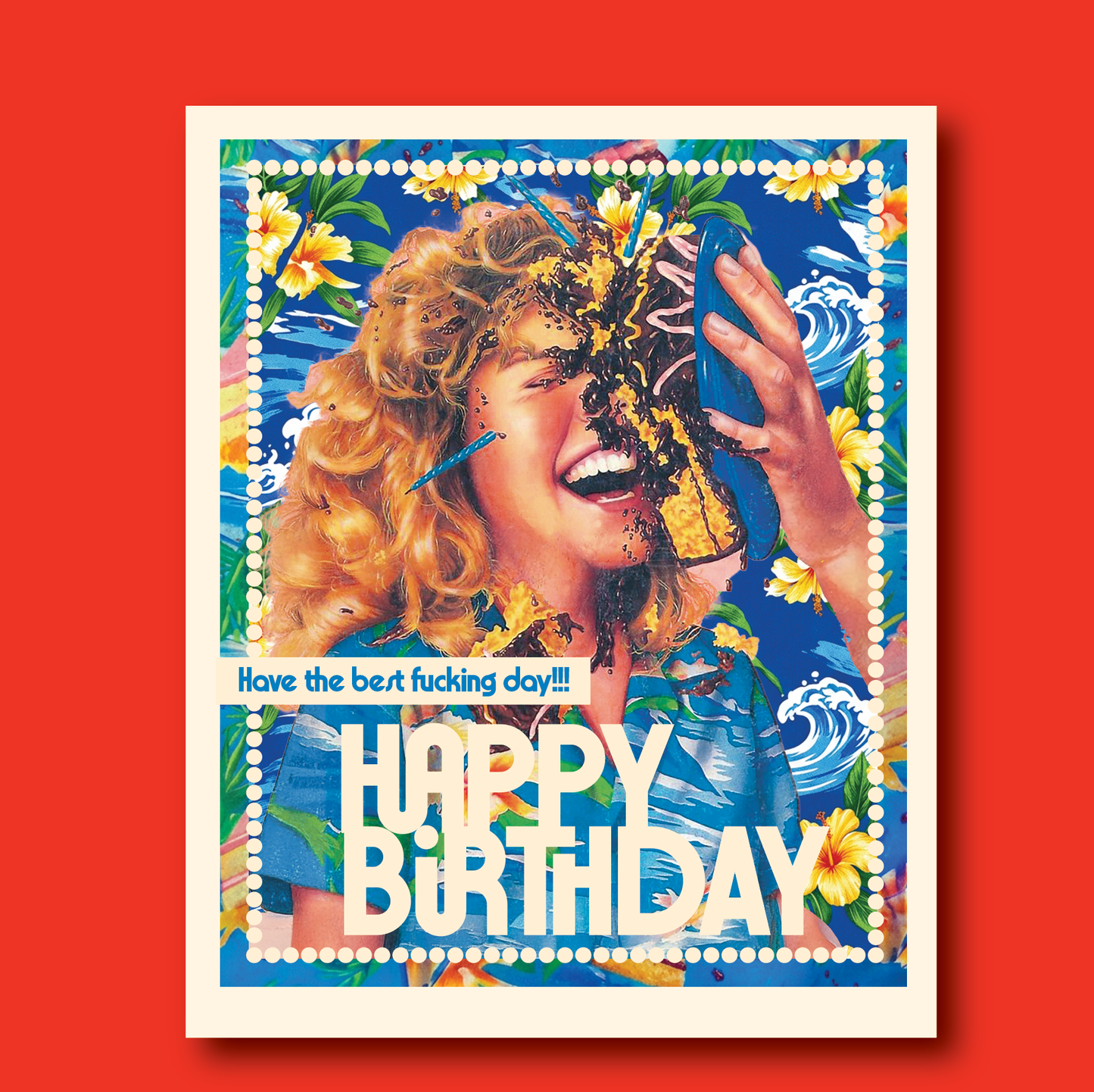 CAKE FACE! birthday card