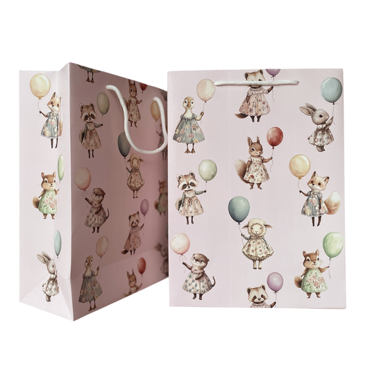 Woodland Creatures, 13" x 9.5" Birthday Gift Bag