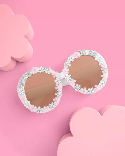 Groovy Rhinestone Bride Flower Sunglasses, Bachelorette Gift - Front & Company: Gift Store