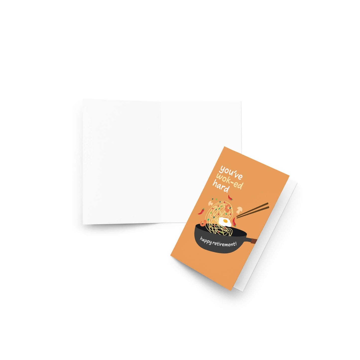 Wok-ed Hard Funny Retirement Cards | Chinese Food Pun Greetings