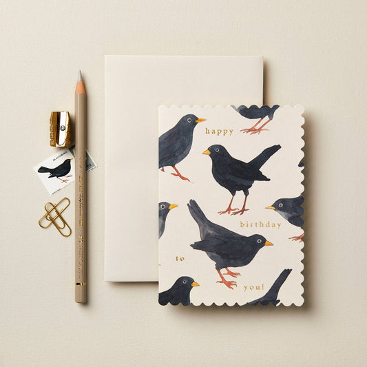Blackbird 'Happy Birthday To You!' Card