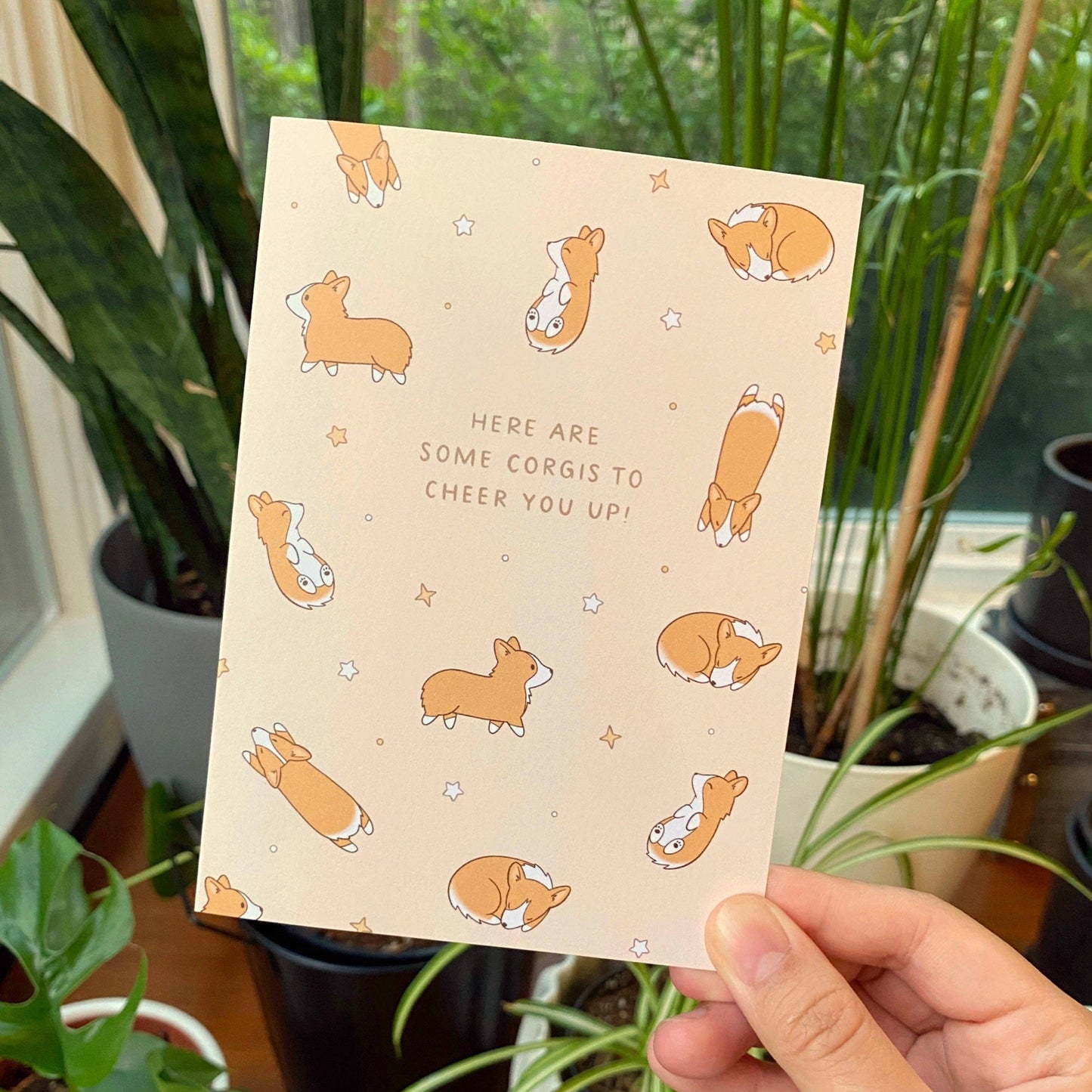 Cute Corgis to Cheer You Up Greeting Card