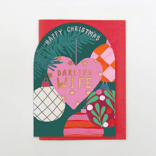 YULE22 - Wife Heart Bauble