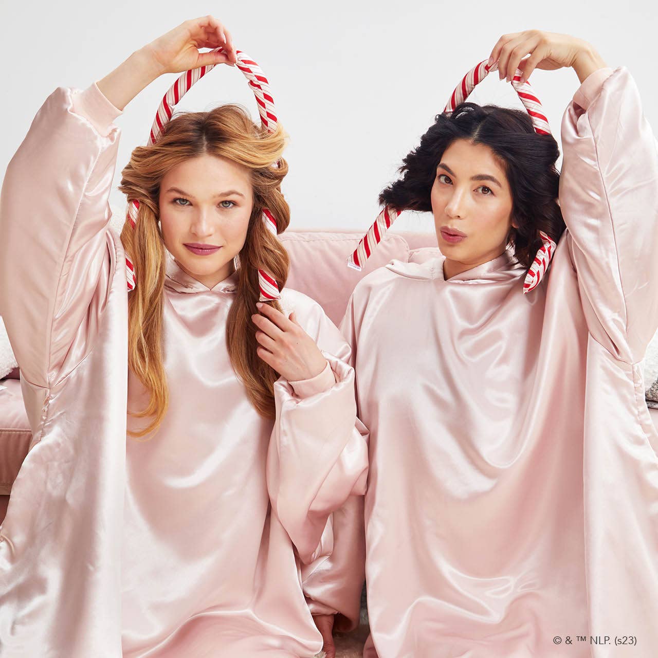 Elf x kitsch Satin Heatless Set- Candy Cane