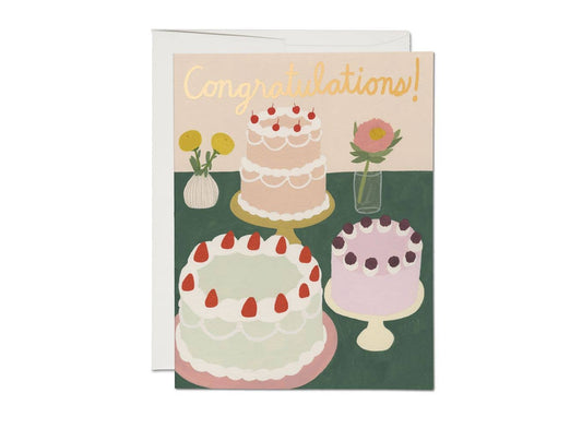 Cake Celebration congratulations greeting card