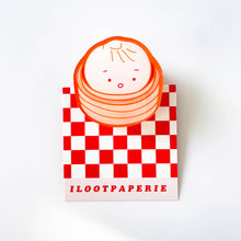 Load image into Gallery viewer, Bao in a Steamer Decorative Double-Sided Acrylic Clip
