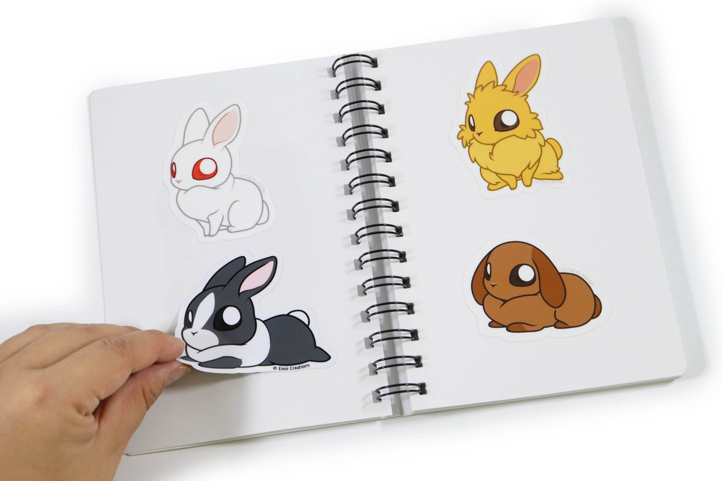 Cute Bunny Claw Machine Reusable Sticker Book