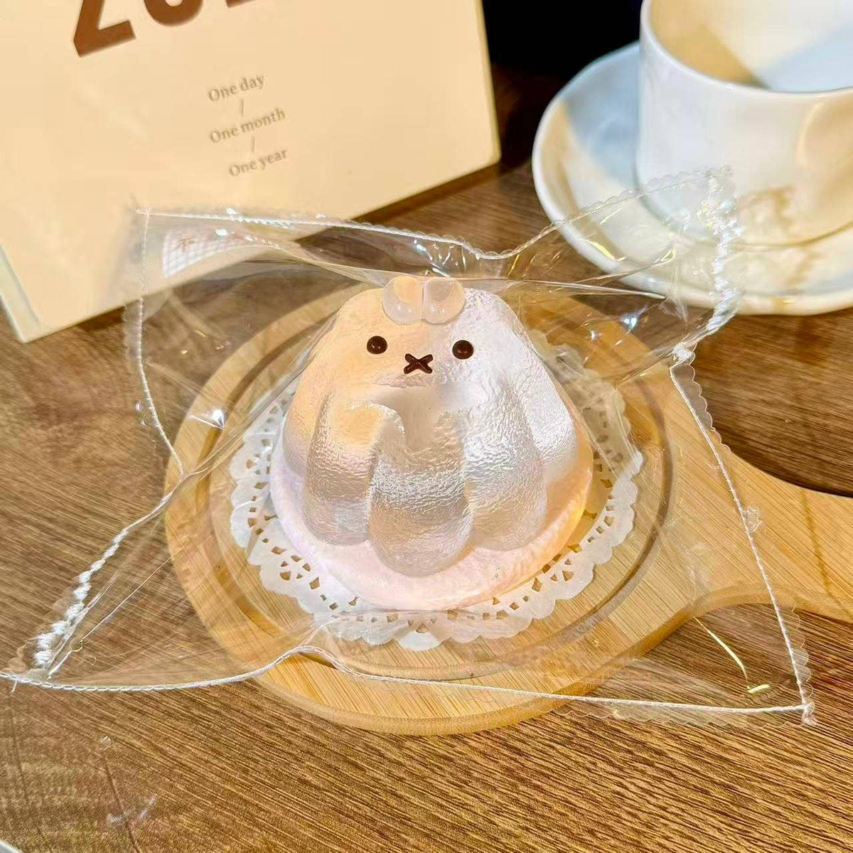 Miffy Pudding Plush Taba Squishy Toy Cute Kawaii Character Collectible Handmade Little Nine Studio Soft Clay Texture
