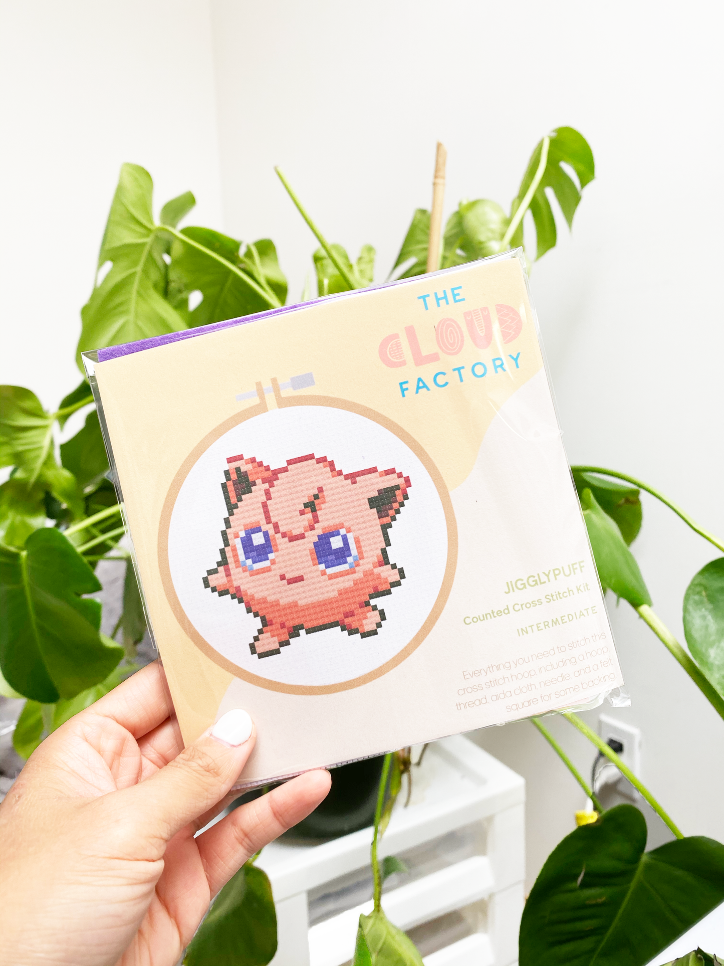 Jigglypuff - DIY Cross Stitch Kit
