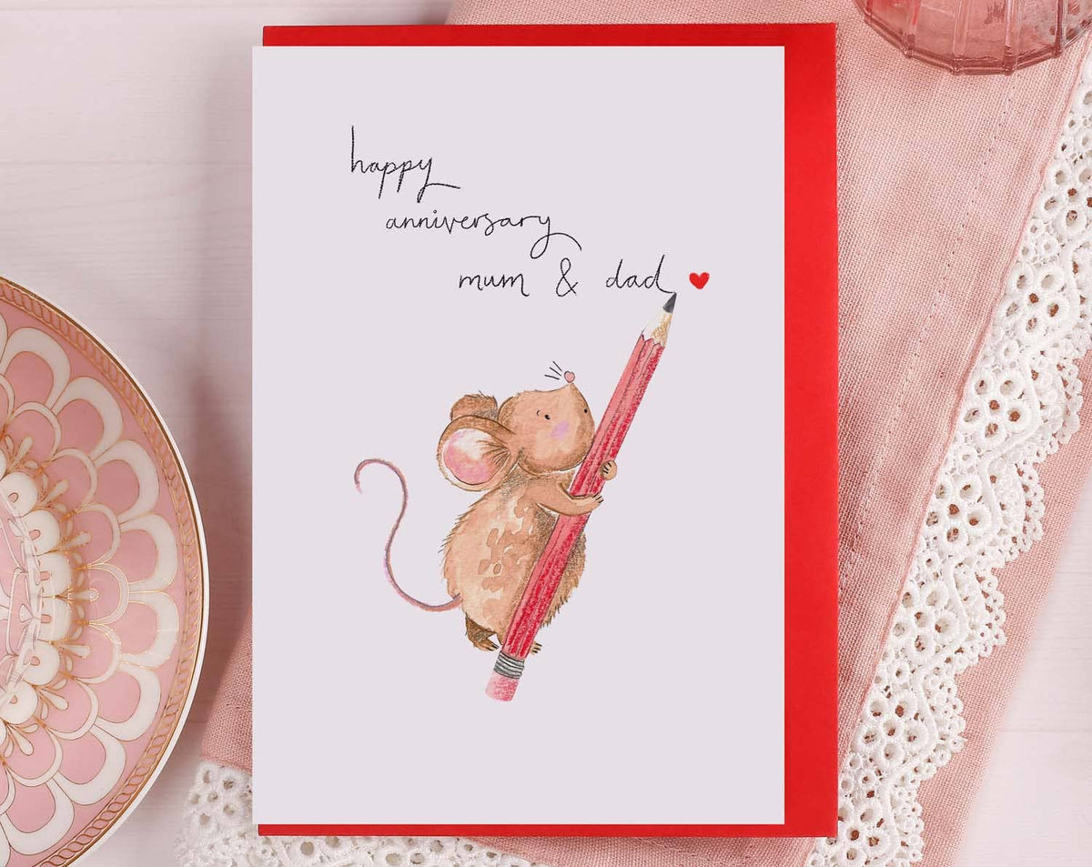 Happy Anniversary Mum & Dad Card