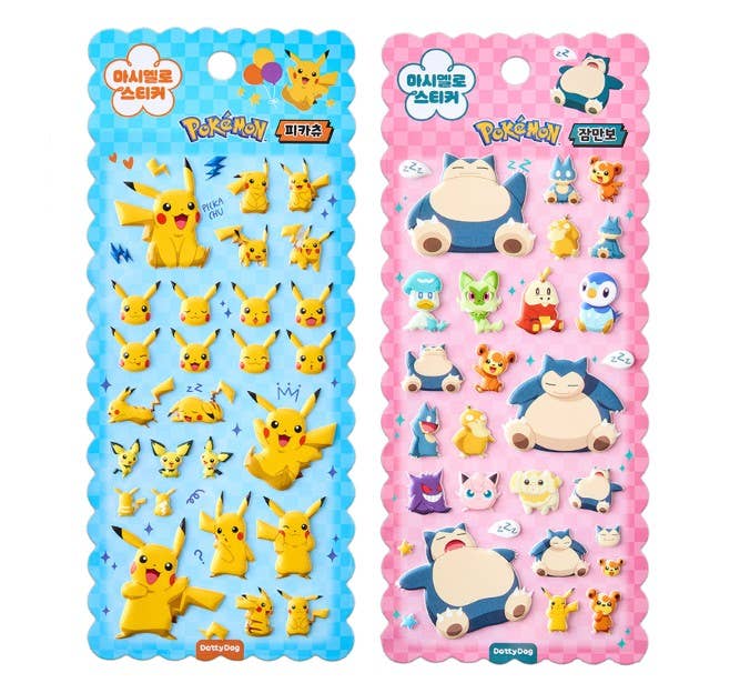Pokemon Marshmallow Puffy Stickers