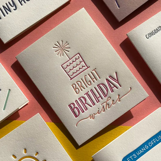 To A Bright Year - Birthday card