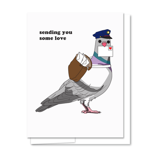 Pigeon Post - Letterpress Everyday Card