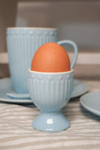 Load image into Gallery viewer, Porcelain egg holder LOVE in pastel blue color Isabelle Rose

