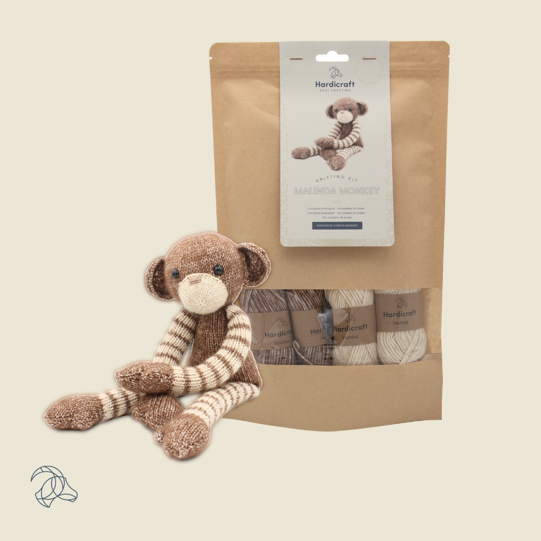 DIY Knitting Kit - Malinda Monkey