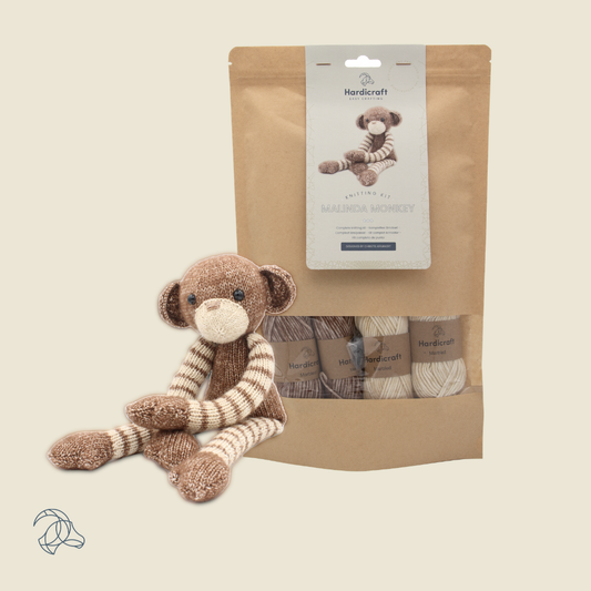 DIY Knitting Kit - Malinda Monkey