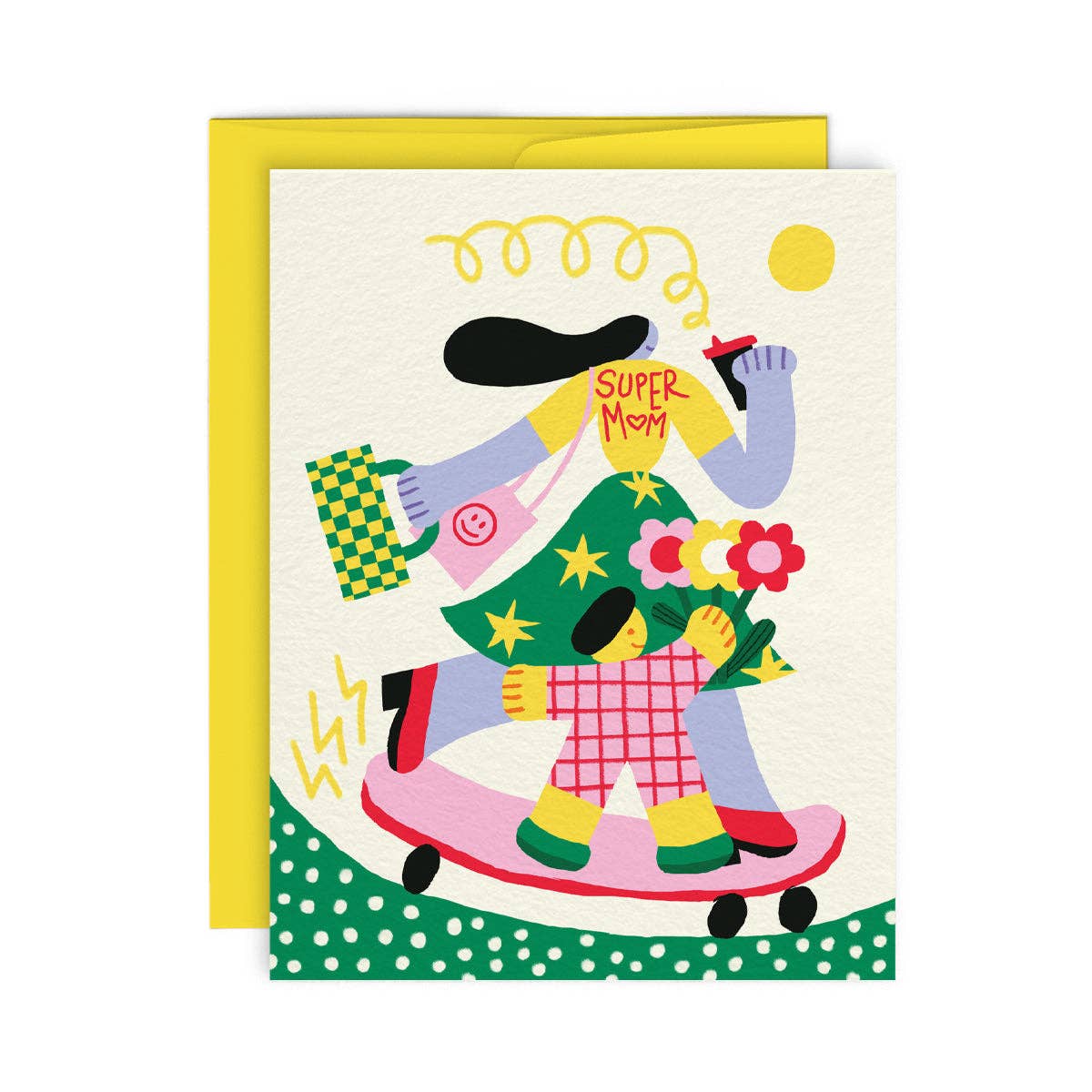 SUPER MOM - Greeting Card