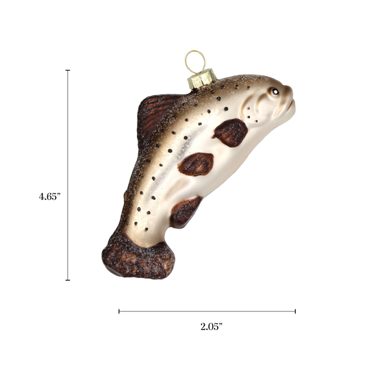 Fish Christmas Ornament Glass Funny 2025