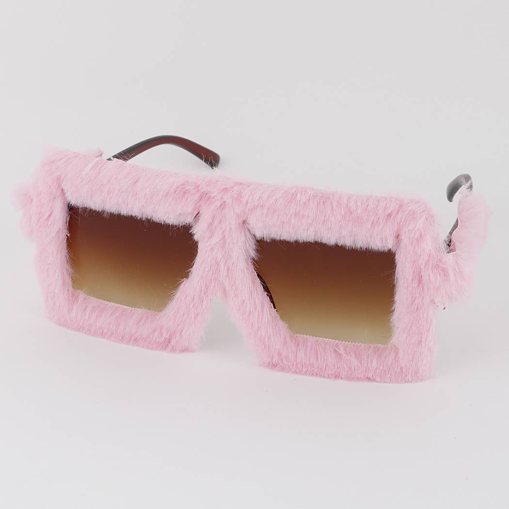 Oversized Fur Sunglasses