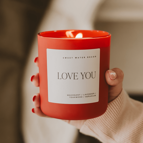 Love You 15 oz Soy Candle - Home Decor & Gifts - Front & Company: Gift Store