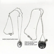 Load image into Gallery viewer, Bunny Family Charm Necklace - Silver Plated Chain
