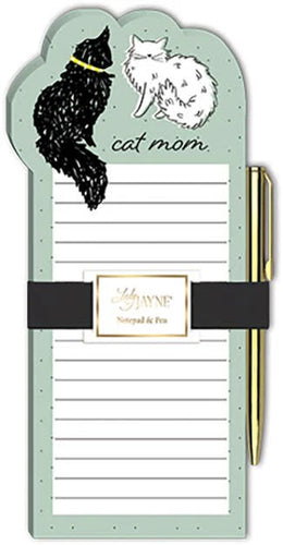 Notepad Die-cut/Pen Cat Mom - Front & Company: Gift Store