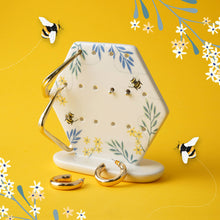Load image into Gallery viewer, The Beekeeper Ceramic Earring Holder In Gift Box
