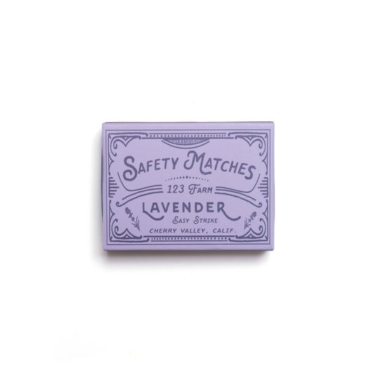 Lavender Matches Boxed Set, 40 Safety Matches