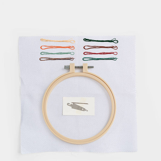 Simply Make Cross Stitch Kit - Autumn Wreath