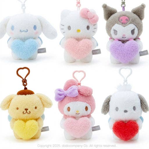 Limited! Sanrio Heart Angel Plush Keychain - 12cm
