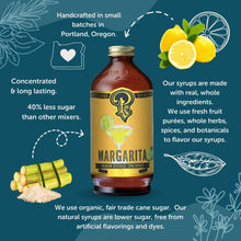 Load image into Gallery viewer, Margarita Syrup 12oz - cocktail / mocktail beverage mixer
