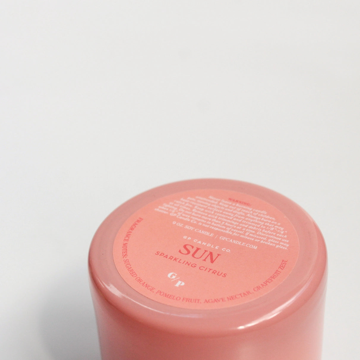 Sun 9 oz. Hue Candle (Sparkling Citrus)
