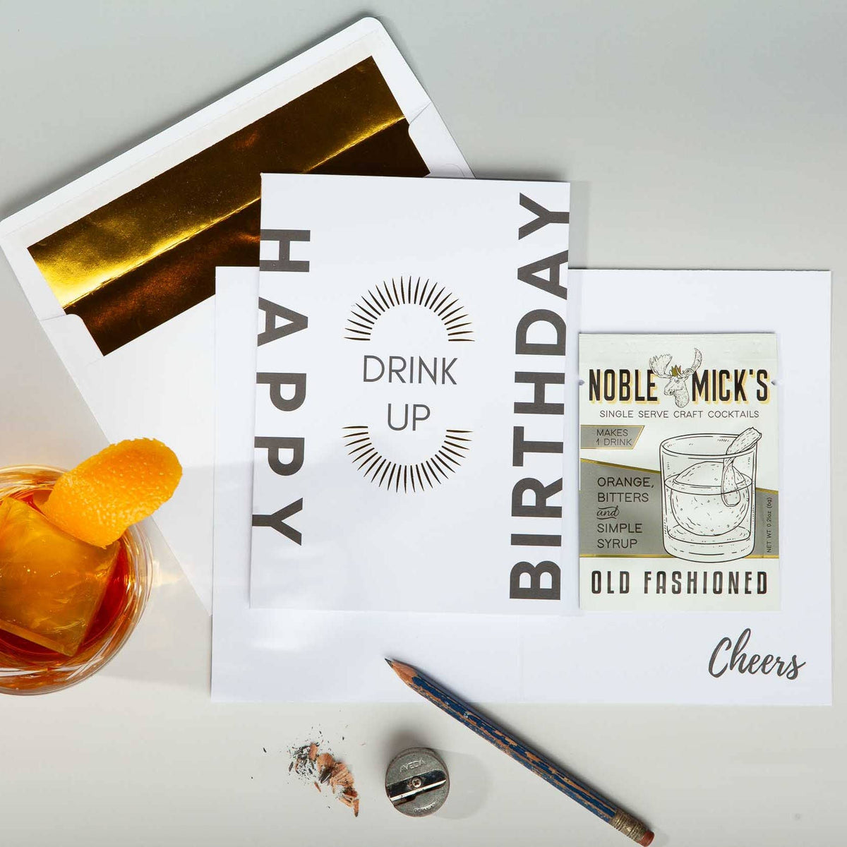 Cocktail and Cards / Drink Up Birthday Card