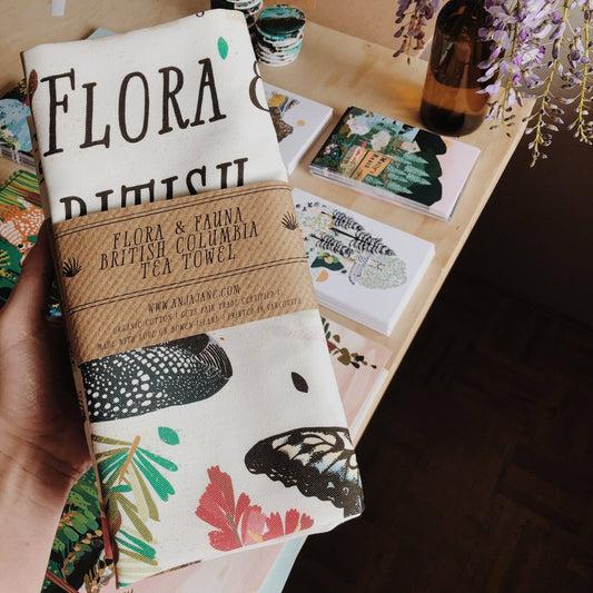 Flora + Fauna Tea Towel