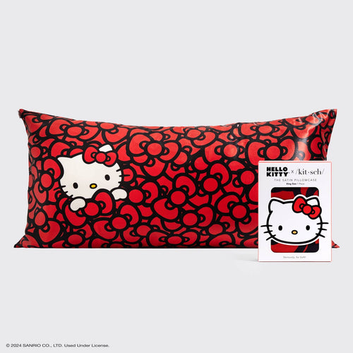 Hello Kitty x Kitsch Pillowcase King -Kitty in a Sea of Bows - Front & Company: Gift Store