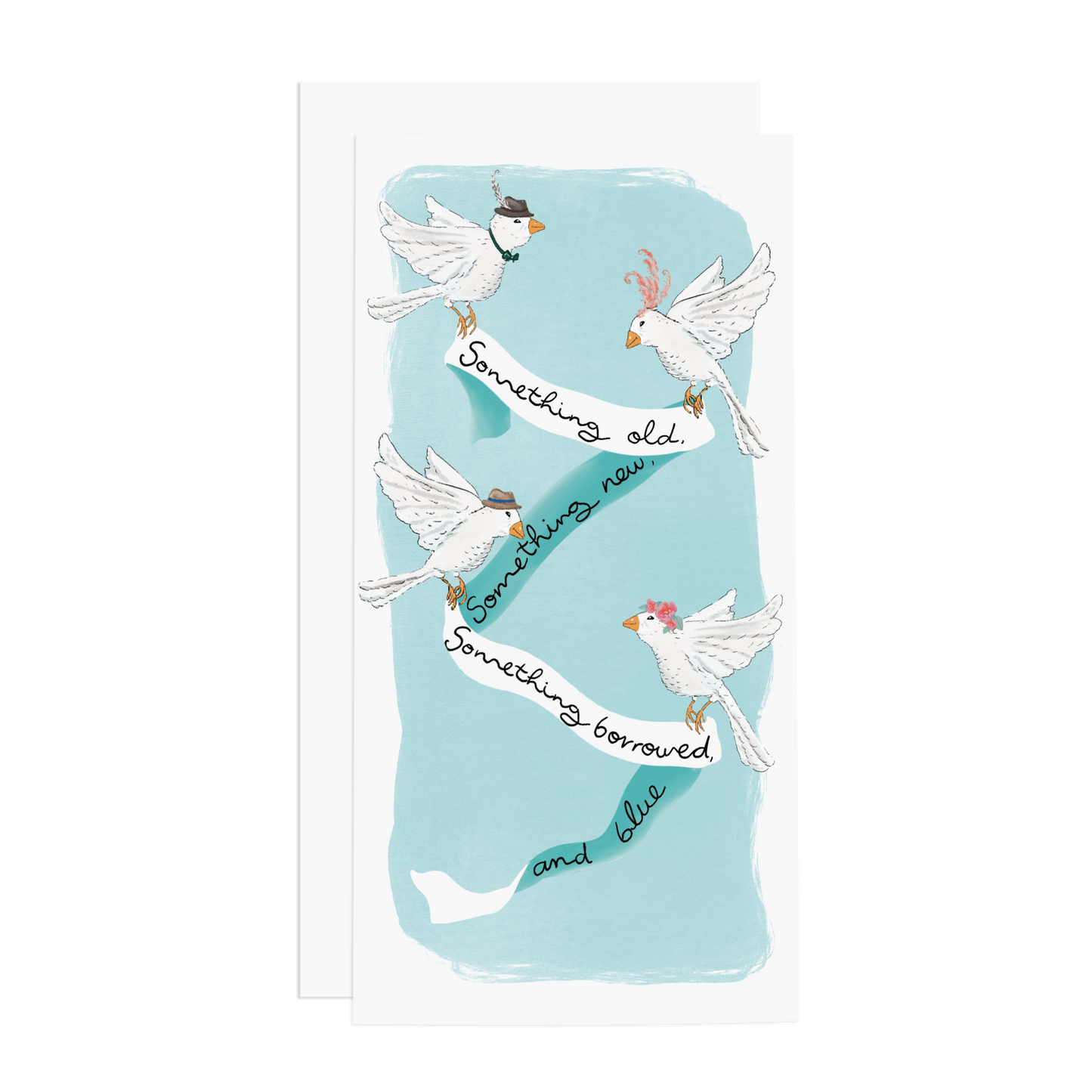 Something Old, New,  Borrowed and Blue - Long Card