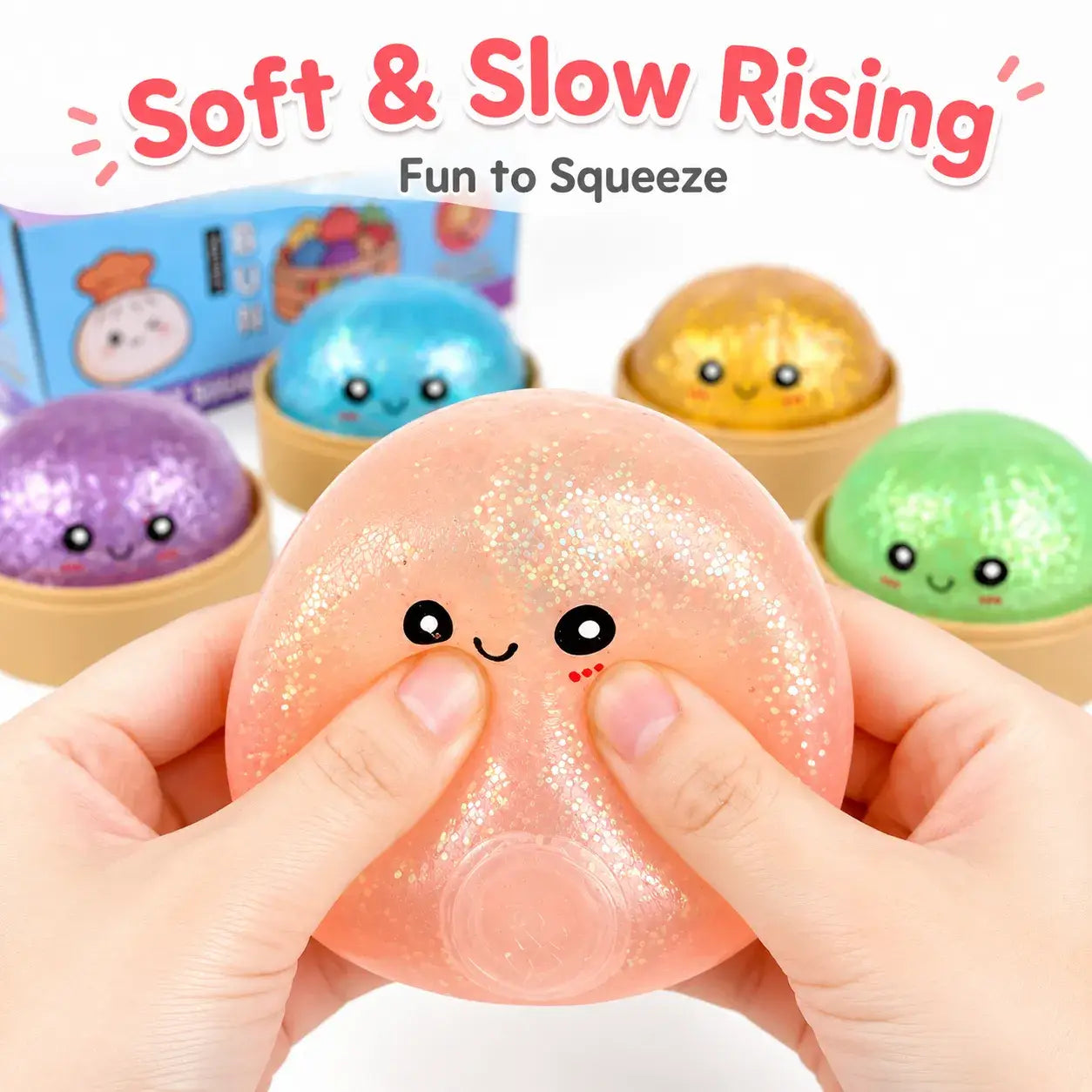Mystery Steamed Bun Squishy Toy Glow-in-the-Dark