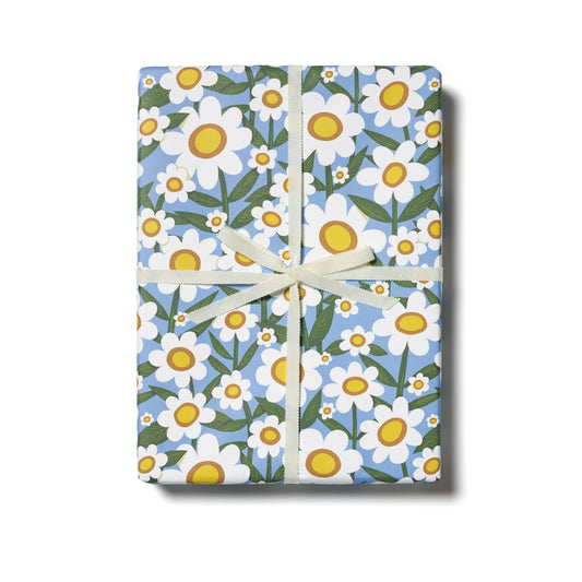 Seventies Daisy wrapping paper