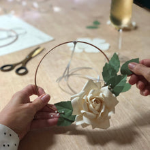 Load image into Gallery viewer, Paper Flower Craft Kit - Rose Wreath
