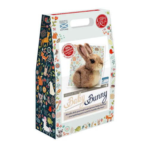 Baby Bunny Needle Felting Craft Kit - Front & Company: Gift Store
