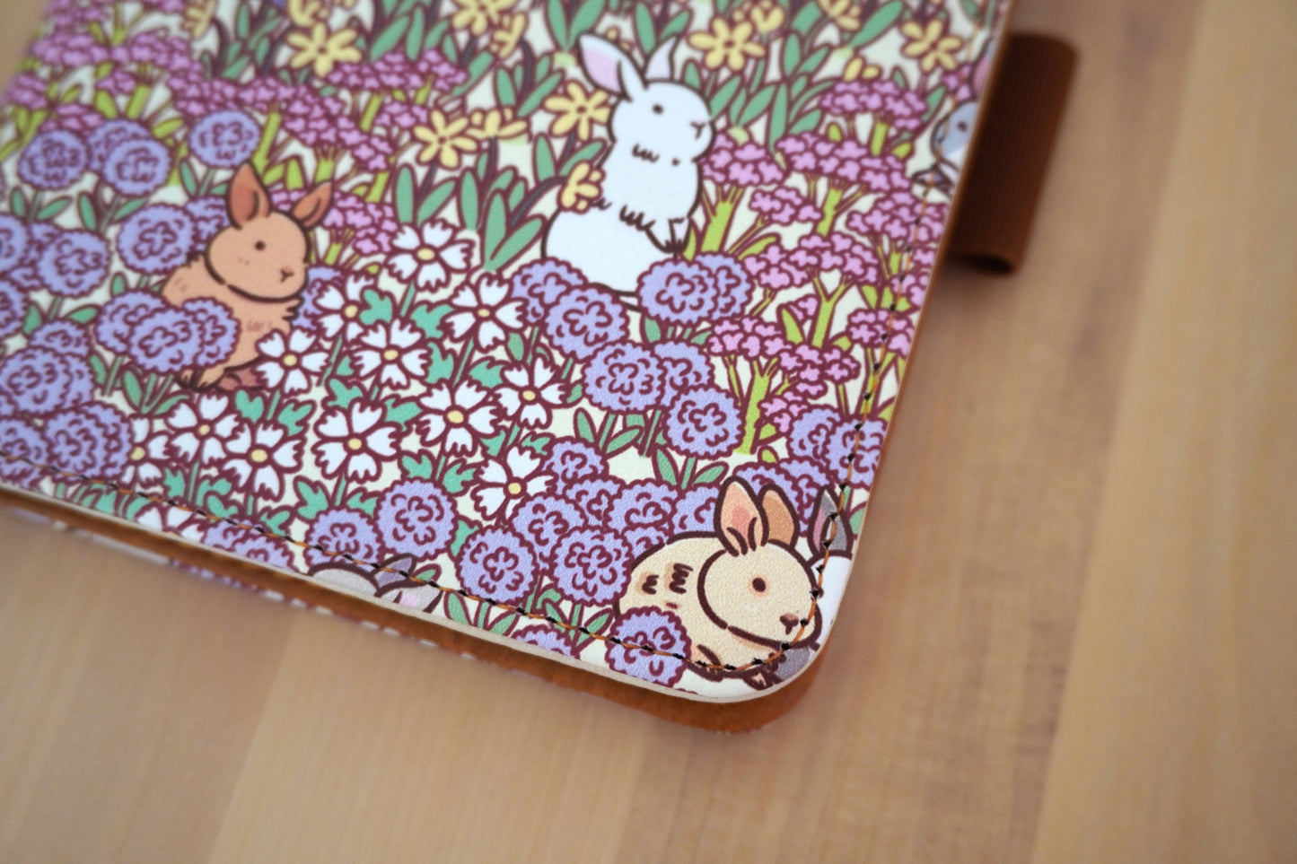 Noristudio Bunny Meadow RFID Blocking Passport Wallet