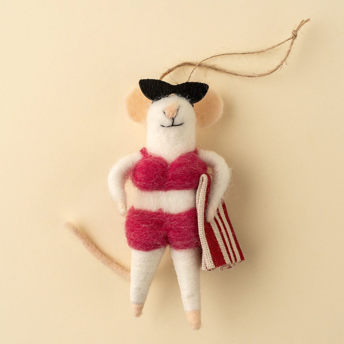 Bikini Bonnie Mouse Holiday Ornament