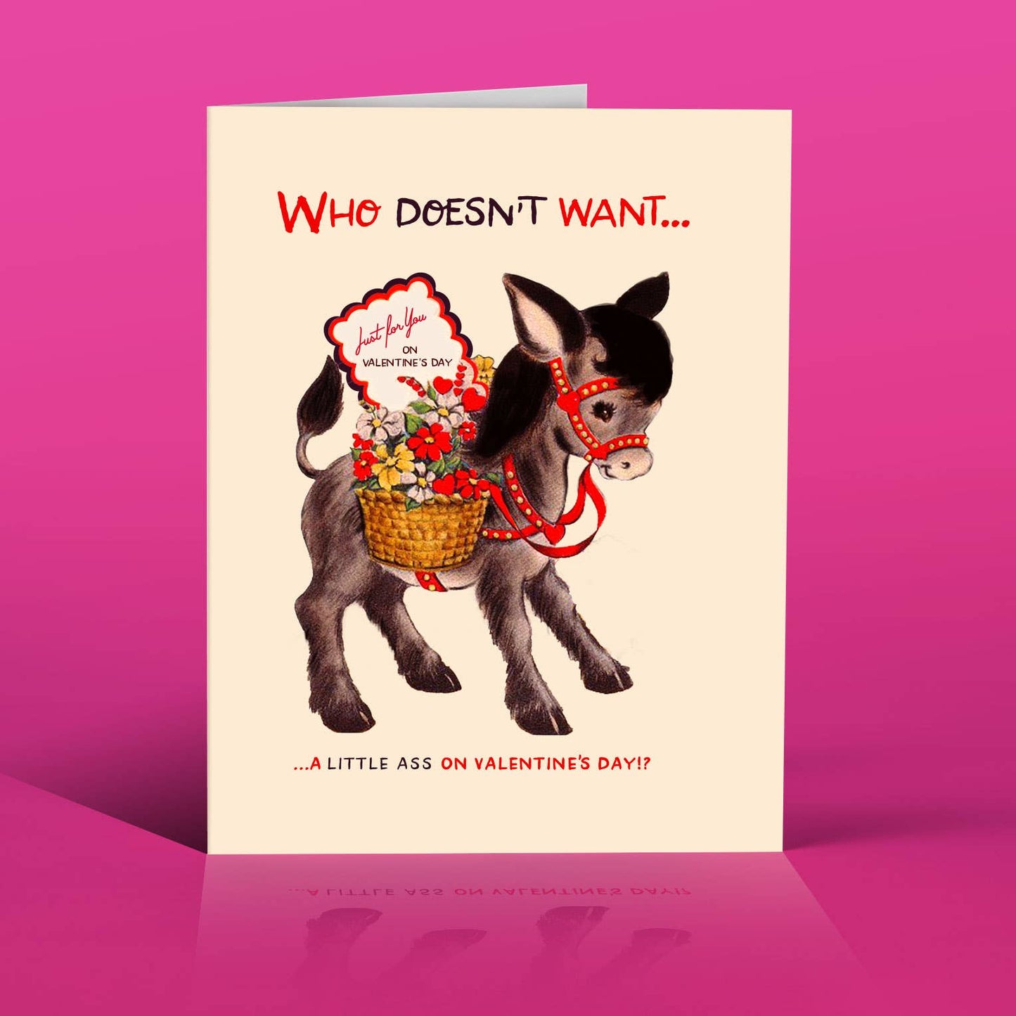 A LITTLE ASS! valentine card