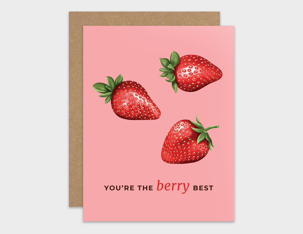 You're the Berry Best Pun Appreciation Card
