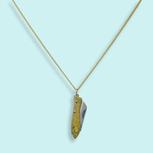 Load image into Gallery viewer, Small Gold Fish Knife Necklace
